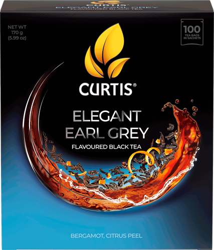 Чай черный CURTIS Elegant Earl Grey, 100пак, фотография