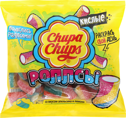 Мармелад жевательный CHUPA CHUPS Роллсы, 150г, детальное фото
