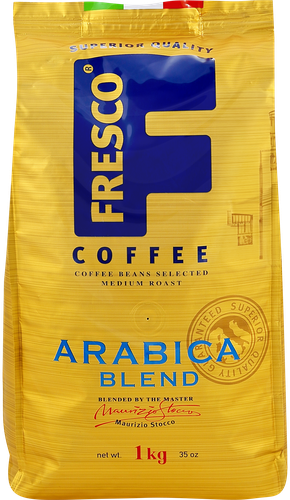 Кофе зерновой FRESCO Arabica Blend натуральный средняя обжарка, 1кг, изображение