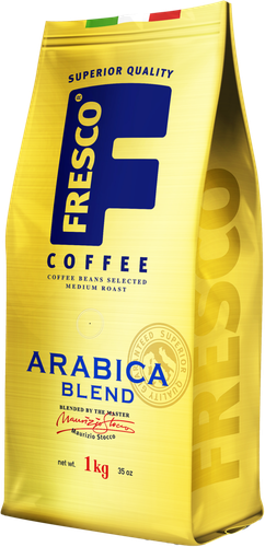 Кофе зерновой FRESCO Arabica Blend натуральный средняя обжарка, 1кг, фотография