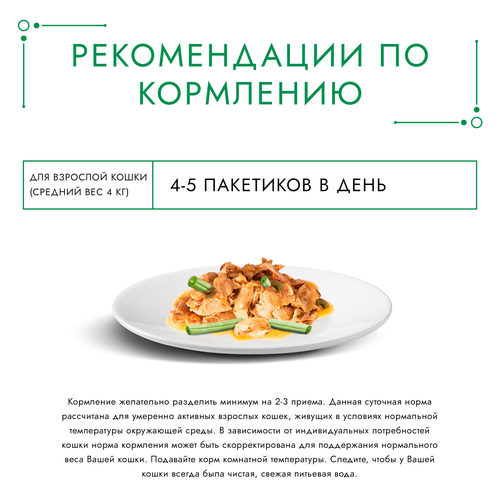 Корм консервированный для взрослых кошек ГУРМЭ Натуральные рецепты Лосось-гриль с зеленой фасолью, 75г, вид