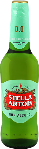 Пиво светлое безалкогольное STELLA ARTOIS фильтрованное пастеризованное, не более 0,5%, 0.44л, фотография