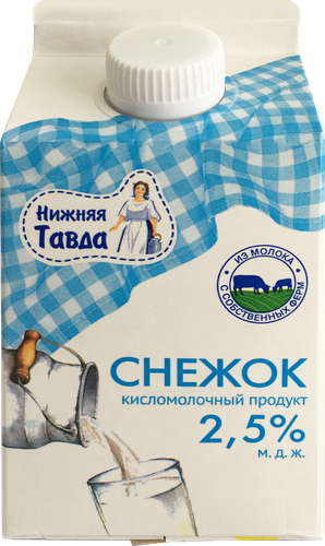 Снежок йогуртный НИЖНЯЯ ТАВДА с сахаром 2,5%, без змж, 450г, крупный план