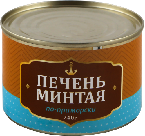 Печень минтая ПРИМРЫБСНАБ По-приморски, 240г, картинка