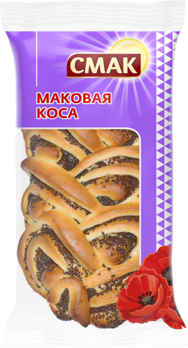 Сдоба СМАК Маковая коса, 130г, изображение