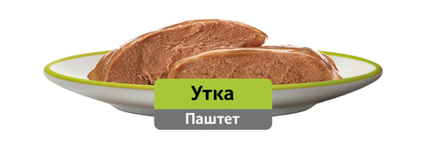 Корм консервированный для кошек WHISKAS паштет с уткой, 75г, крупный план