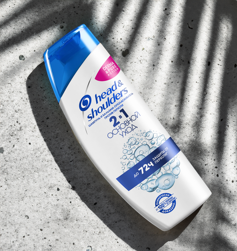 Шампунь-бальзам для волос HEAD&SHOULDERS Основной уход 2в1, 300мл, вид