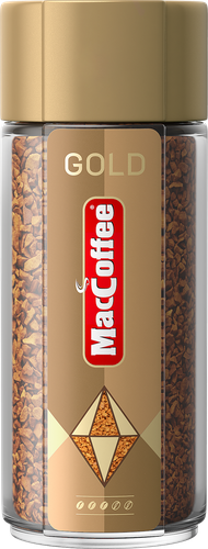 Кофе растворимый MACCOFFEE Gold сублимированный, 90г, картинка
