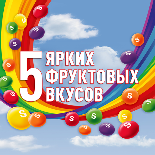 Драже SKITTLES Фрукты, 70г, изображение