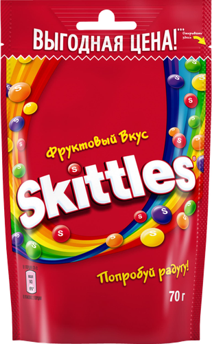Драже SKITTLES Фрукты, 70г, вид