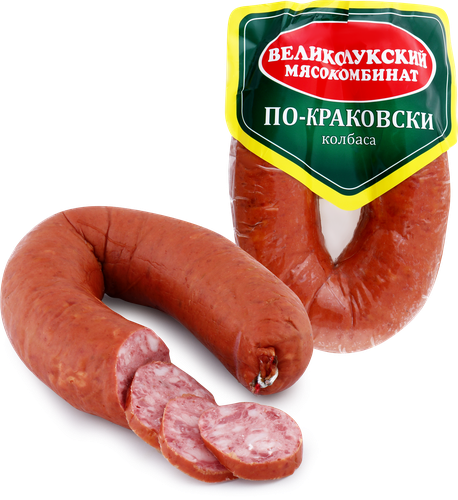 Колбаса полукопченая МК ВЕЛИКОЛУКСКИЙ По-краковски, 300г, изображение