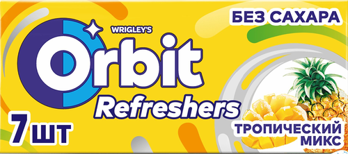 Жевательная резинка ORBIT Refreshers Тропик, 16г, фотография