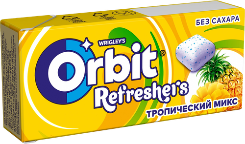 Жевательная резинка ORBIT Refreshers Тропик, 16г, картинка