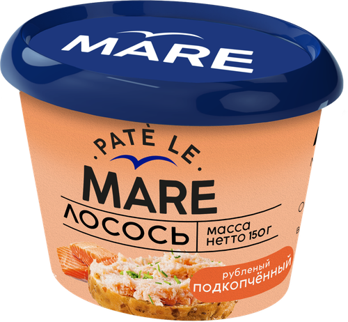 Лосось рубленый БАЛТИЙСКИЙ БЕРЕГ Pate Le Mare подкопченный,150г, вид