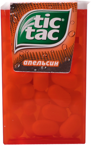 Драже TIC TAC Апельсин, 16г, крупный план
