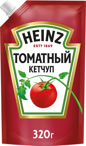 Кетчуп HEINZ Томатный, 320г, крупный план