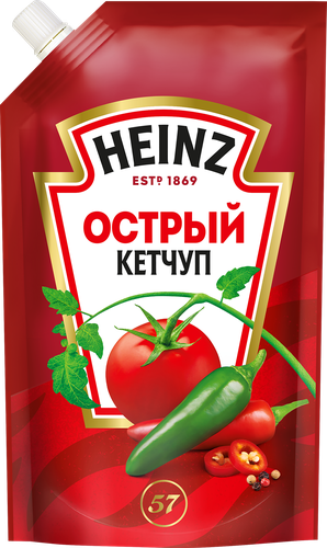Кетчуп HEINZ Острый, 320г, детальное фото