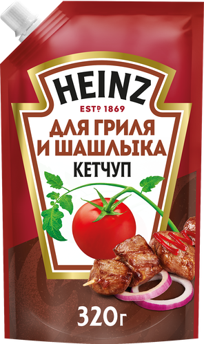 Кетчуп HEINZ Для гриля и шашлыка, 320г, детальное фото