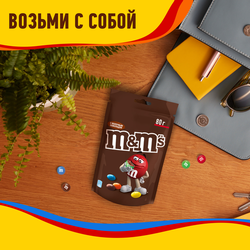 Драже M&M'S Шоколад, 80г, детальное фото