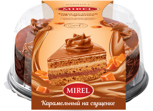 Торт Карамельный на сгущенке 700г. Мирэль, изображение