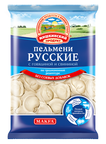 Пельмени МИШКИНСКИЙ ПРОДУКТ Русские, 700г, картинка