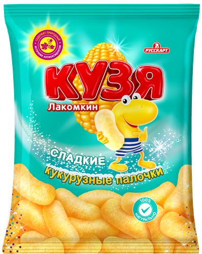 Палочки кукурузные КУЗЯ ЛАКОМКИН, 100г, детальное фото