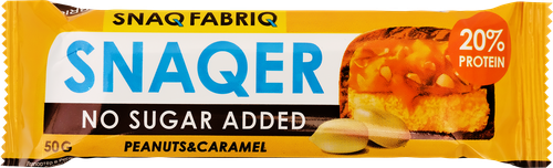Батончик SNAQ FABRIQ Арахис и карамель, глазированный, 50г, изображение