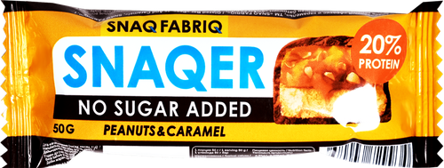 Батончик SNAQ FABRIQ Арахис и карамель, глазированный, 50г, фотография