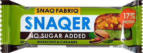 Батончик SNAQ FABRIQ Фисташка и карамель, глазированный, 50г, фотография