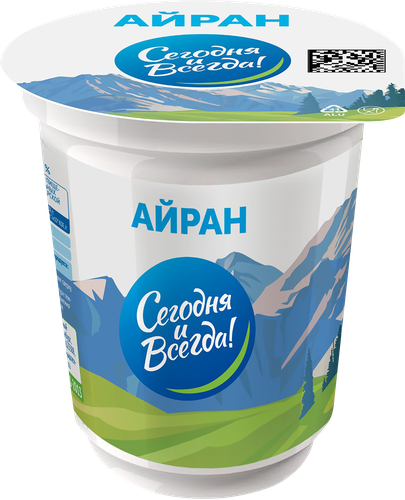 Айран СЕГОДНЯ И ВСЕГДА 2%, без змж, 200г, фото