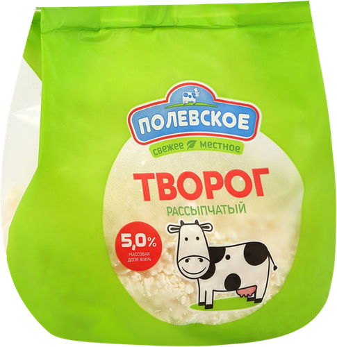 Творог ПОЛЕВСКОЕ 5%, без змж, 250г, детальное фото