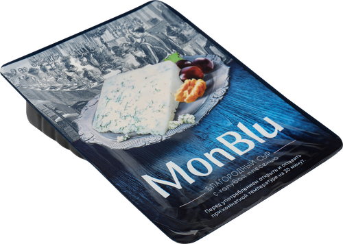 Сыр MONBLU с голубой благородной плесенью 50%, без змж, 100г, изображение