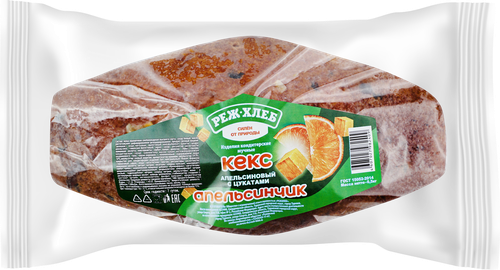 Кекс РЕЖ-ХЛЕБ Апельсинчик с цукатами, 500г, изображение