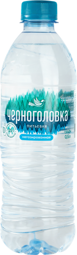 Вода ЧЕРНОГОЛОВКА негазированная, 0.5л, вид