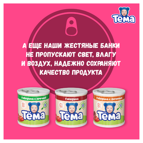 Пюре мясное ТЕМА Цыпленок, с 6 месяцев, 90г, фотография