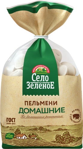 Пельмени СЕЛО ЗЕЛЁНОЕ Домашние, категория В, 800г, фото