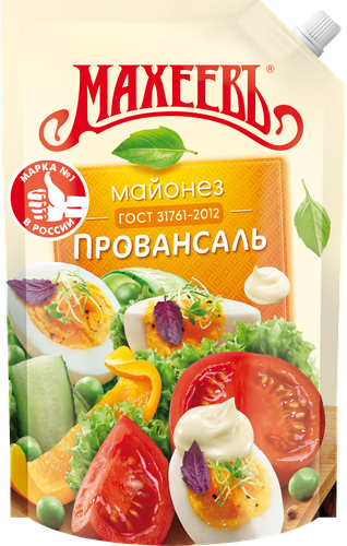 Майонез МАХЕЕВЪ Провансаль 50,5%, 630г, вид