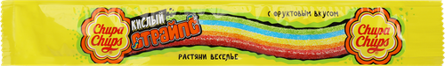 Мармелад экструдированный CHUPA CHUPS Страйпс с фруктовым вкусом, 10,5г, картинка