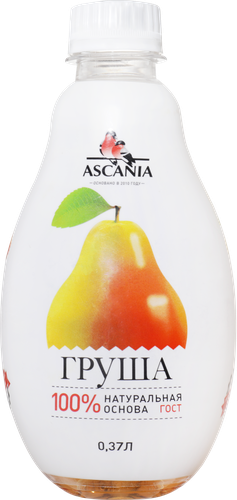 Напиток ASCANIA Груша газированный, 0.37L, фото
