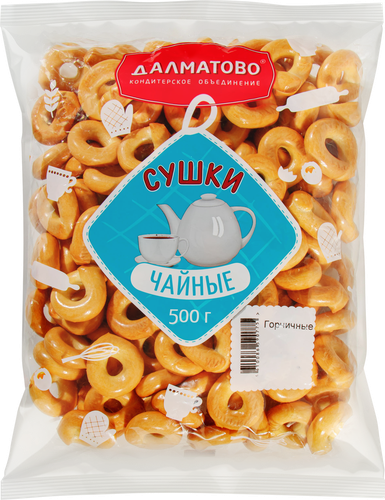 Сушки ДАЛМАТОВО Горчичные, 500г, изображение