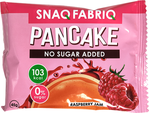 Панкейк SNAQ FABRIQ с начинкой малиновый джем, неглазированный, 45г, изображение