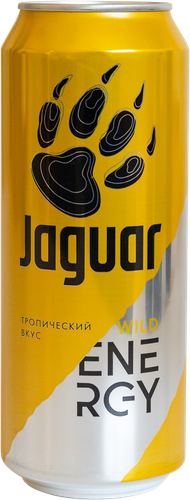 Напиток энергетический ЯГУАР Wild газированный, 0.45л, детальное фото