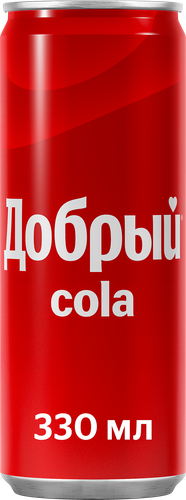 Напиток ДОБРЫЙ Кола сильногазированный, 0.33л, картинка