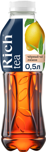 Напиток RICH Черный чай Лимон, 0.5л, фото
