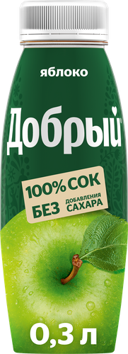 Сок ДОБРЫЙ Яблочный, 0.3л, фото