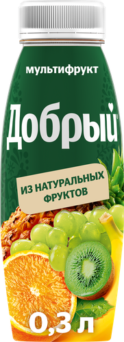 Нектар ДОБРЫЙ Мультифруктовый обогащенный провитамином А, 0.3л, картинка