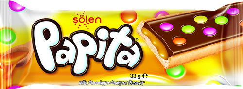 Печенье SOLEN Papita с карамелью и сахарным драже, 33г, картинка