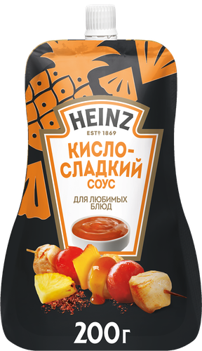 Соус деликатесный HEINZ Кисло-сладкий, 200г, вид