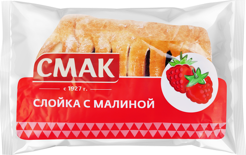 Слойка СМАК с малиной, 90г, детальное фото