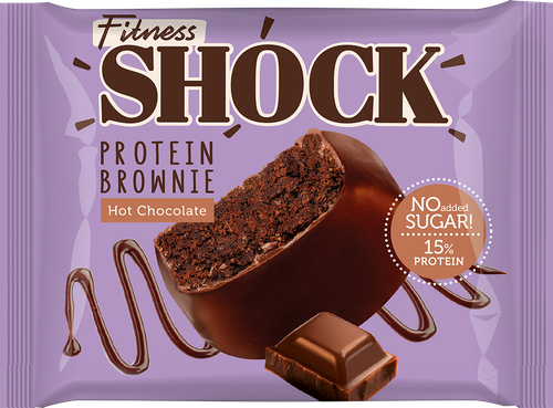 Брауни FITNESSHOCK Горячий шоколад, 50г, детальное фото